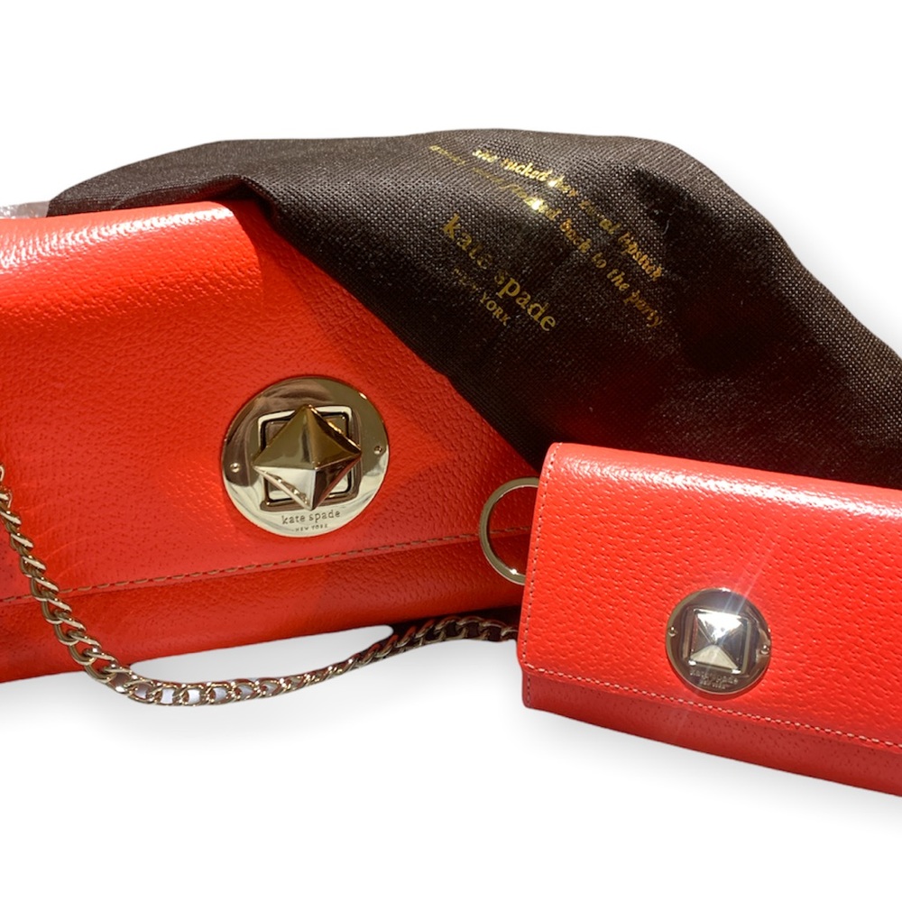 Kate Spade Grant Street Angelina Leather Shoulder Bag With wallet